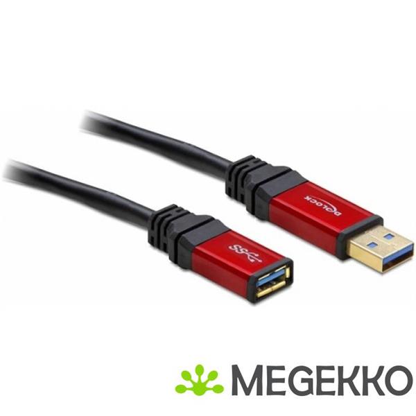 Grote foto delock 82755 verlengkabel usb 3.0 type a male usb 3.0 type a female 5 m premium computers en software overige computers en software