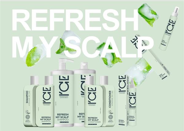 Grote foto ice professional refresh my scalp shampoo 1000ml kleding dames sieraden