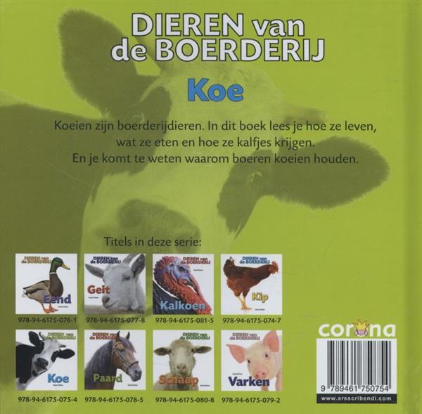 Grote foto koe dieren van de boerderij boeken overige boeken