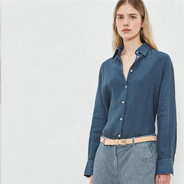 Grote foto massimo alba blouse linnen selma maat xxl kleding dames blouses