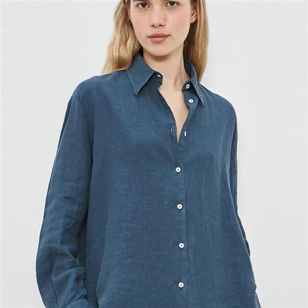 Grote foto massimo alba blouse linnen selma maat xxl kleding dames blouses