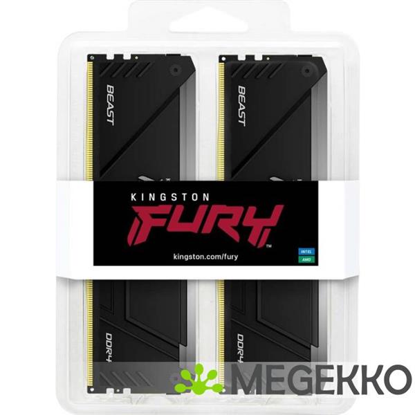 Grote foto kingston ddr4 fury beast rgb 2x16gb 3600 computers en software harde schijven