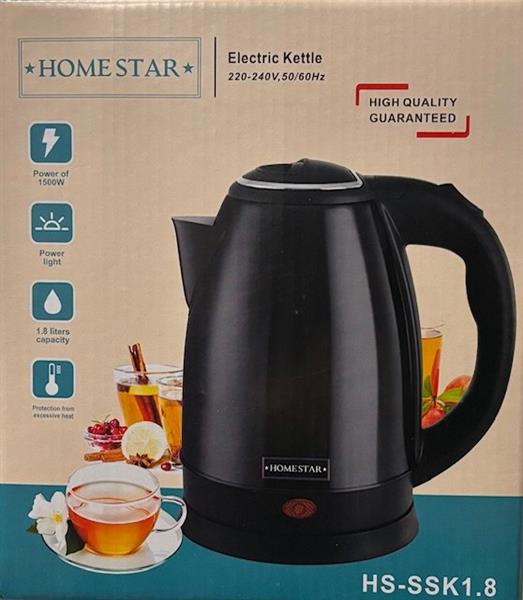 Grote foto homestar homestar waterkoker 1.8l zwart doe het zelf en verbouw lasapparaten