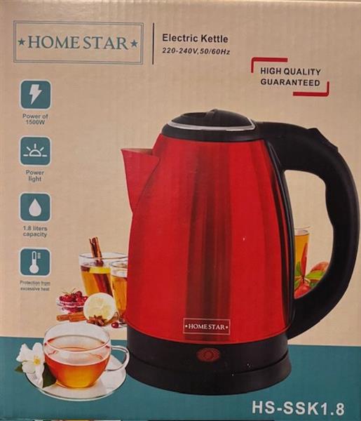 Grote foto homestar homestar waterkoker 1.8l rood doe het zelf en verbouw lasapparaten
