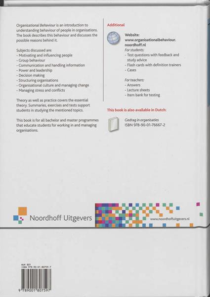 Grote foto organisational behaviour boeken overige boeken