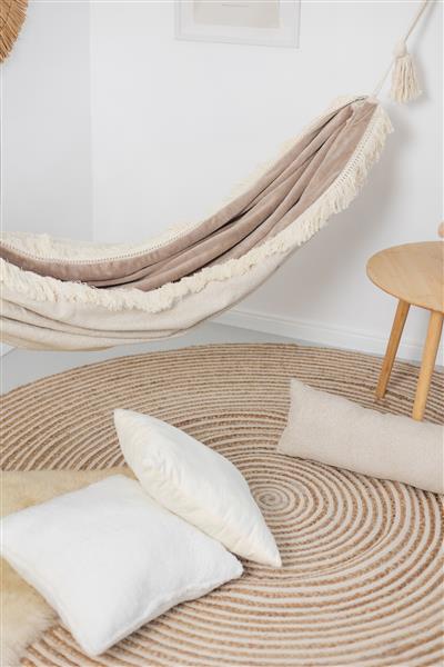 Grote foto luxe hangmat velvet beige dream beige dream kinderen en baby complete kinderkamers