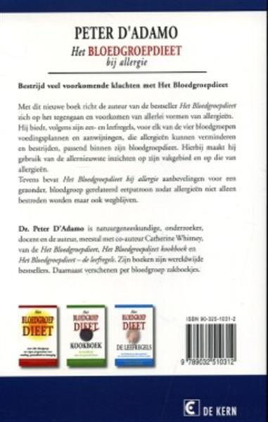 Grote foto het bloedgroepdieet bij allergie boeken kookboeken