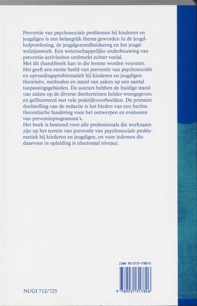 Grote foto preventie van psychosociale problemen bij kinderen en jeugdigen boeken gezondheid en voeding