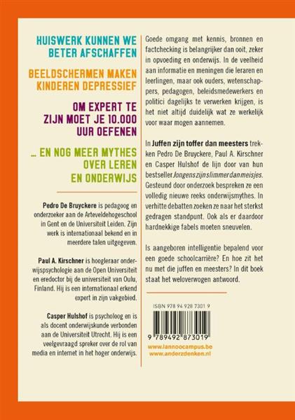 Grote foto juffen zijn toffer dan meesters en nog meer mythes over leren en onderwijs boeken studieboeken