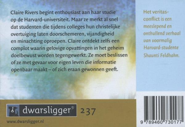 Grote foto het veritasconflict dwarsligger 237 boeken thrillers