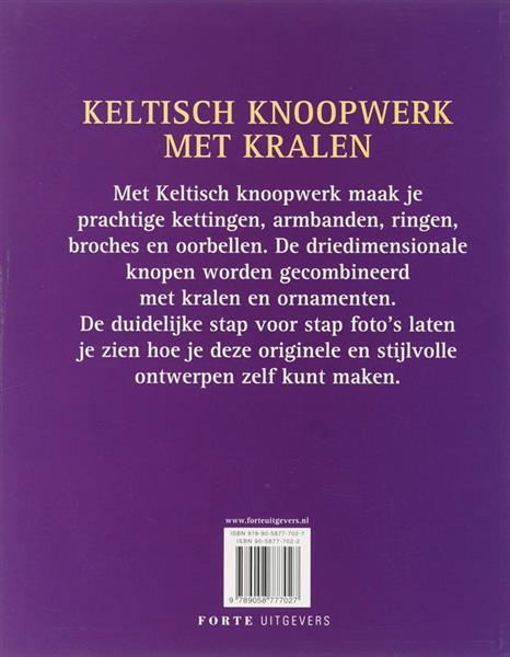 Grote foto keltisch knoopwerk met kralen boeken hobby en vrije tijd