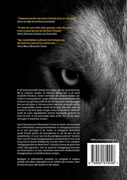 Grote foto de wolf jaagt op uw geld boeken overige boeken