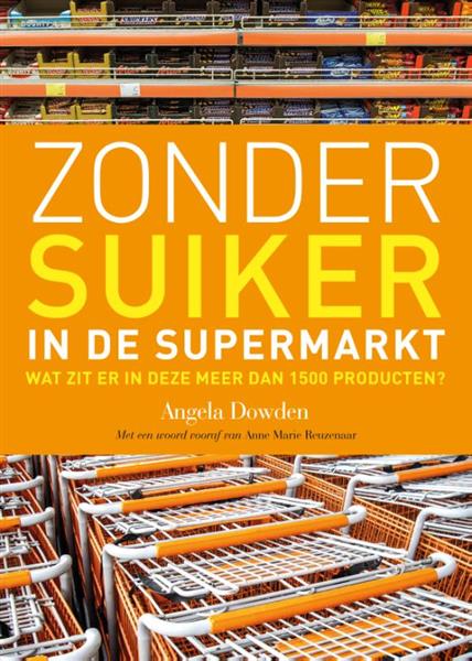 Grote foto zonder suiker in de supermarkt boeken kookboeken