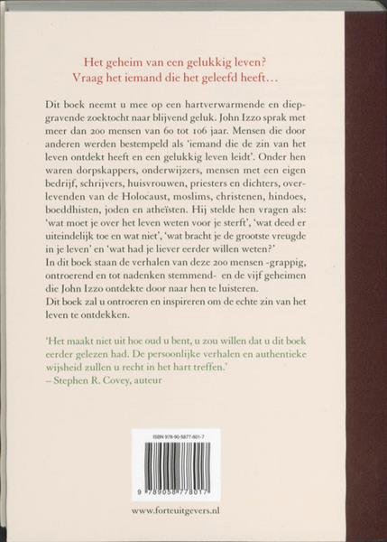 Grote foto vijf geheimen die je moet ontdekken voor je sterft boeken psychologie