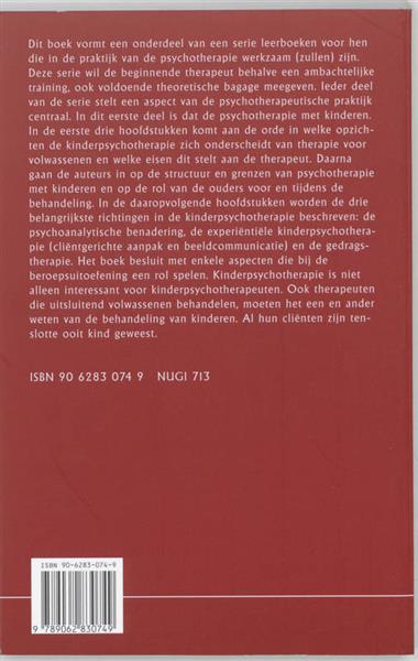 Grote foto kinderpsychotherapie basiskennis voor de praktijk van de psychotherapie 1 boeken psychologie