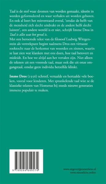 Grote foto taal is alles wat het geval is nieuw licht boeken overige boeken