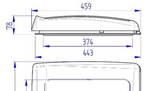 Grote foto thule vent translucent caravans en kamperen caravan accessoires