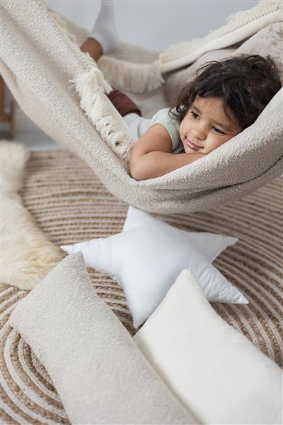Grote foto luxe hangmat ecru clouds clouds kinderen en baby complete kinderkamers