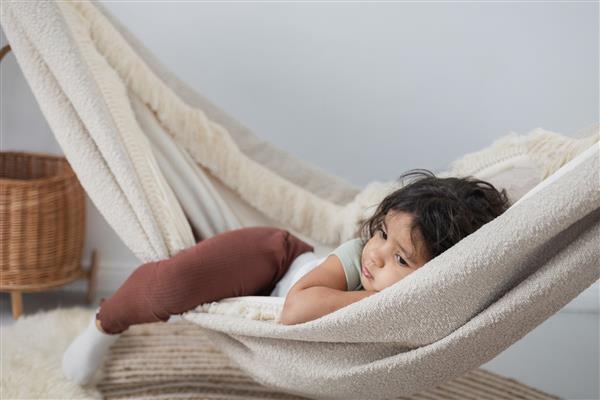 Grote foto luxe hangmat ecru clouds clouds kinderen en baby complete kinderkamers