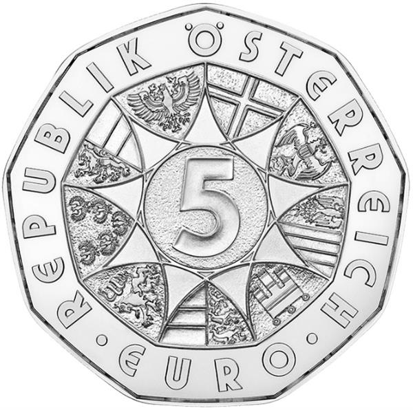Grote foto oostenrijk 5 euro 2022 democratie zilver bu verzamelen munten overige