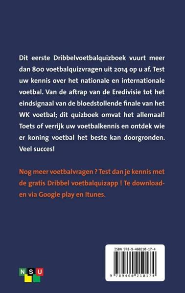 Grote foto dribbel voetbal quizboek deel 1 boeken hobby en vrije tijd