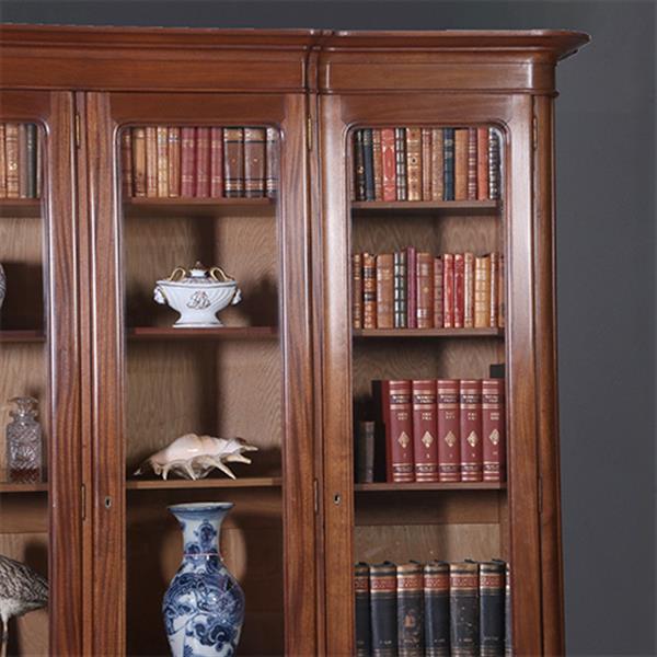 Grote foto allemachtig grote bibliotheekkast met 5 deuren ruim 3 meter breed ca 1925 no.212810 antiek en kunst stoelen en banken