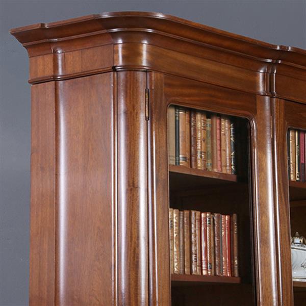 Grote foto allemachtig grote bibliotheekkast met 5 deuren ruim 3 meter breed ca 1925 no.212810 antiek en kunst stoelen en banken