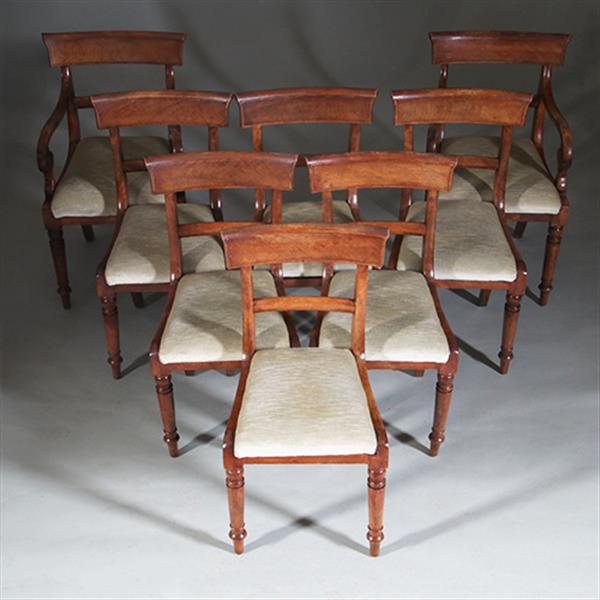 Grote foto 8 eetkamer stoelen in bekleding naar wens victoriaans ca 1875 no.270105 antiek en kunst stoelen en banken