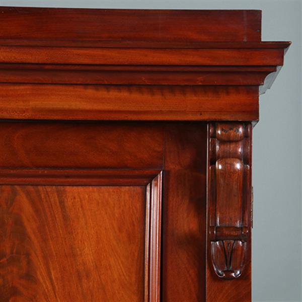 Grote foto victoriaans garderobe kast of kapstok met deuren praktisch interieur ca 1870 no.270115 antiek en kunst stoelen en banken