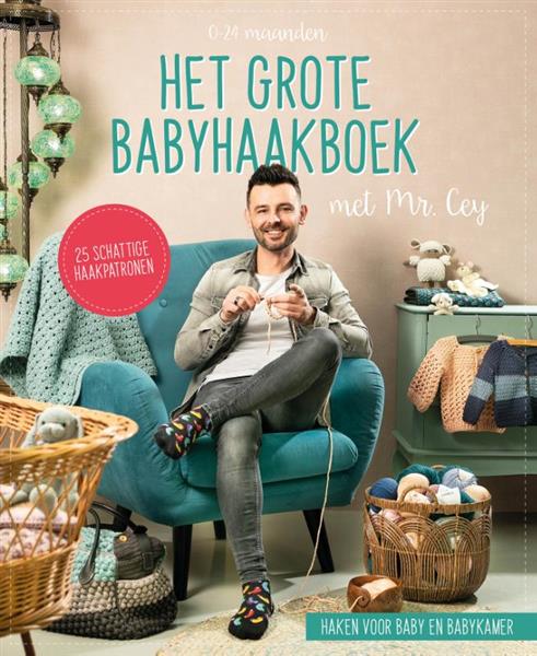 Grote foto het grote babyhaakboek met mr. cey boeken hobby en vrije tijd