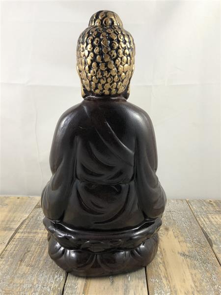Grote foto boeddha beeld ceramic zittend thais kopie tuin en terras tuindecoratie