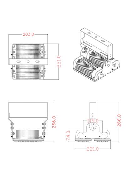 Grote foto 100w 16.000 lumen voc d04g 100w superpower led multi focus schijnwerper gevel hal plein verlichtin zakelijke goederen overige zakelijke goederen