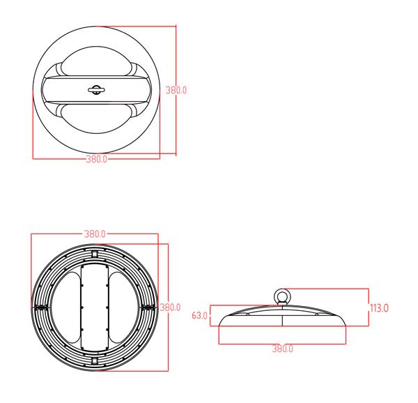 Grote foto led highbay 100w 16.000 lumen super power met nano coating tbv bedrijfshal zakelijke goederen overige zakelijke goederen
