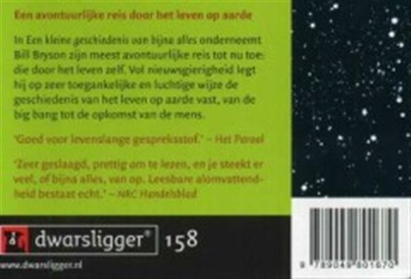 Grote foto een kleine geschiedenis van bijna alles dwarsligger 158 boeken overige boeken