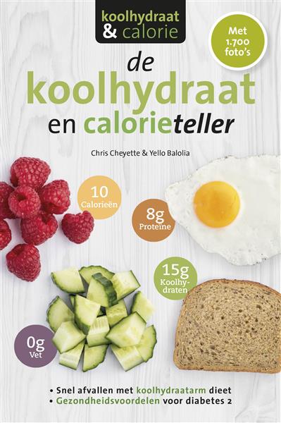 Grote foto de koolhydraat en calorieteller boeken kookboeken