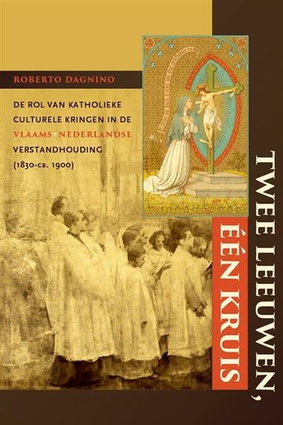 Grote foto twee leeuwen een kruis boeken politiek en maatschappij