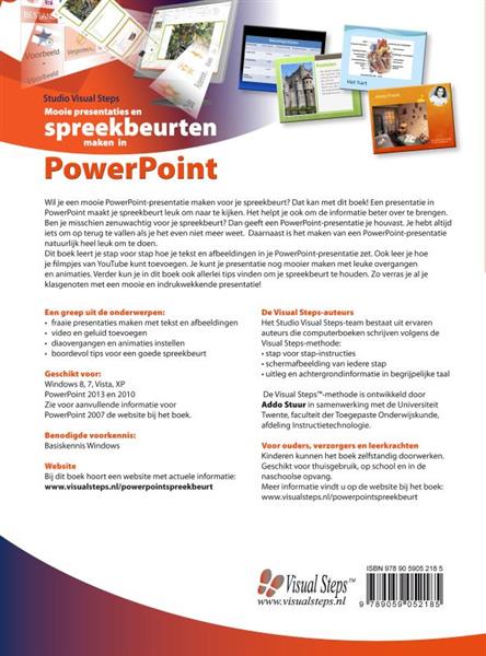Grote foto mooie presentaties en spreekbeurten maken in powerpoint visual steps studiehulp boeken overige boeken