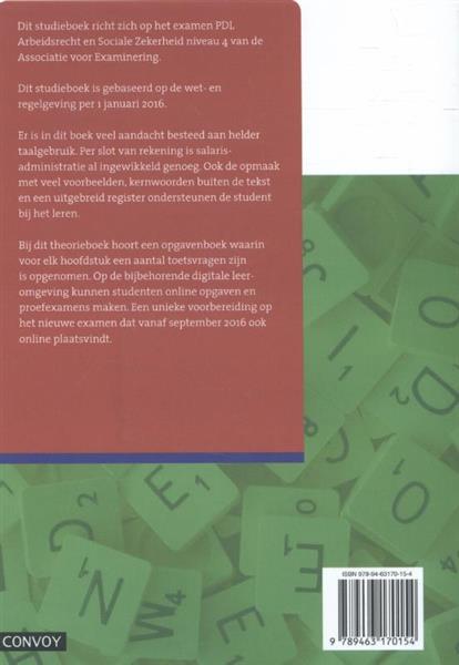 Grote foto praktijkdiploma loonadministratie theorieboek arbeidsrecht en sociale zekerheid 2016 2017 boeken wetenschap
