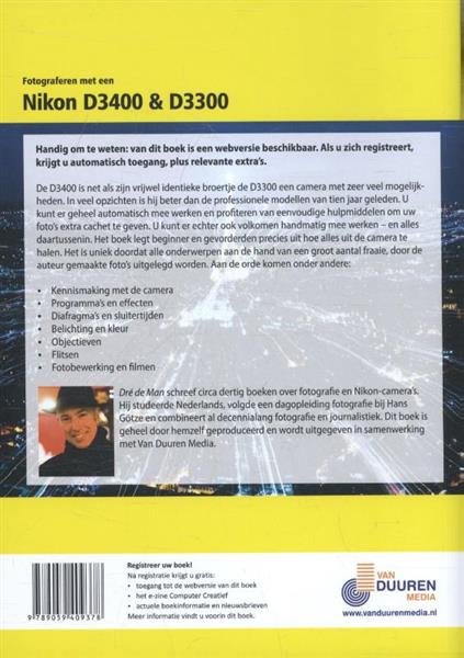 Grote foto fotograferen met een nikon d3400 d3300 boeken hobby en vrije tijd