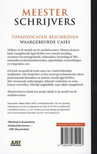 Grote foto meester schrijvers boeken thrillers