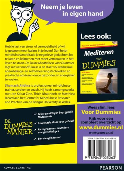 Grote foto de kleine mindfulness voor dummies voor dummies boeken psychologie