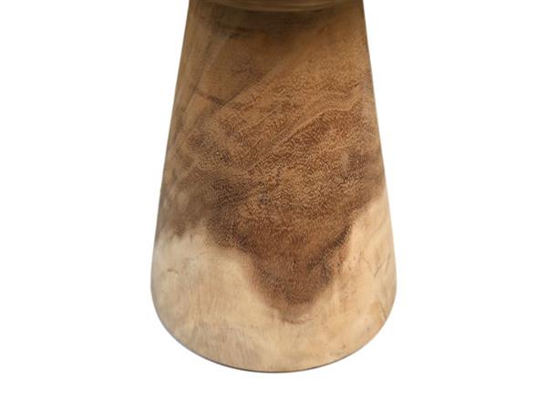 Grote foto krukje rond 30x30x43 naturel munggur huis en inrichting eettafels