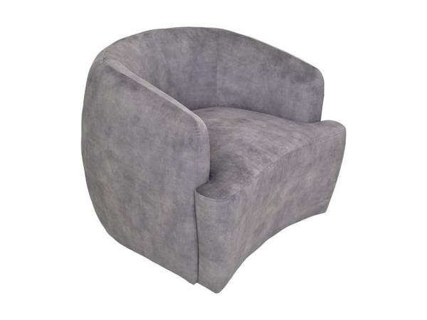 Grote foto draai fauteuil levi dolfijn grijs adore 180 velours metaal huis en inrichting eettafels