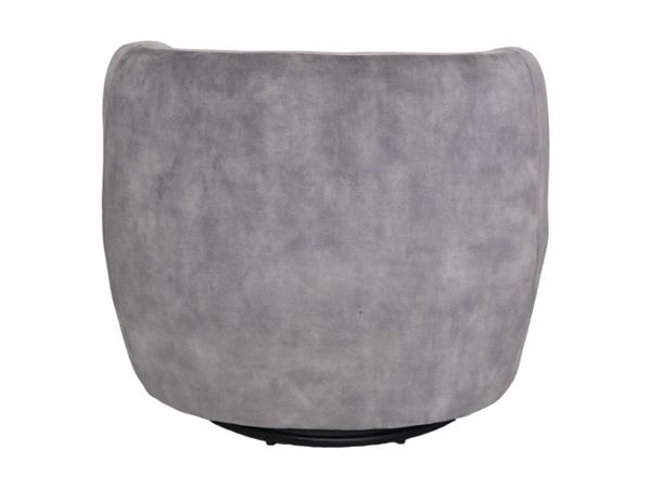 Grote foto draai fauteuil levi dolfijn grijs adore 180 velours metaal huis en inrichting eettafels