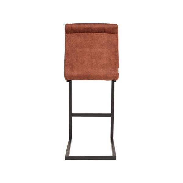 Grote foto barkruk milo 41x53x100 cm rust velours huis en inrichting eettafels