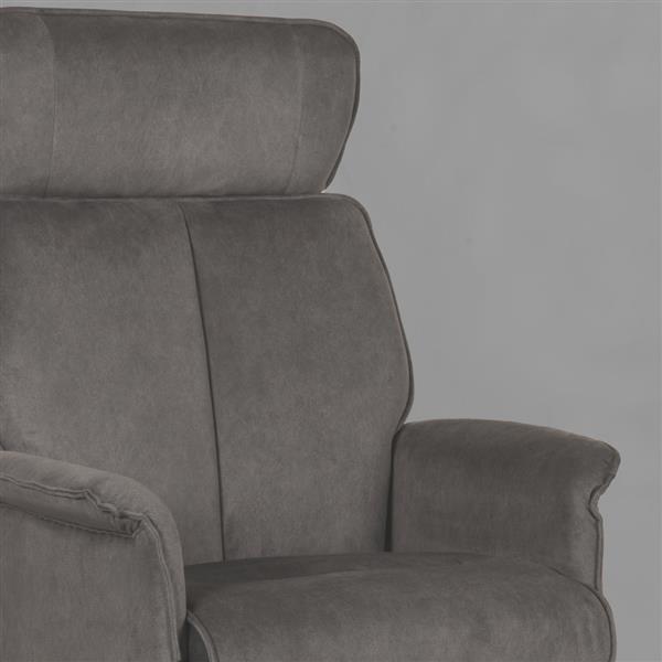 Grote foto relaxfauteuil verdal 77x79x109 cm antraciet cosmo zwart metaal huis en inrichting eettafels