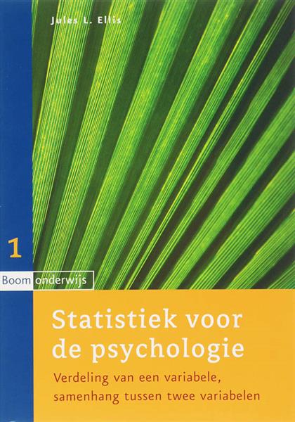 Grote foto statistiek voor de psychologie 1 boeken psychologie