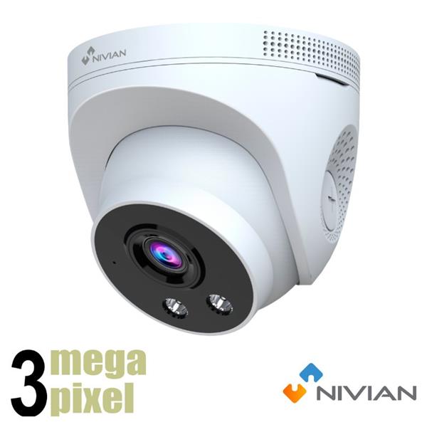 Grote foto nivian 3mp wifi camera 20m nachtzicht 4mm lens dom30w audio tv en foto videobewakingsapparatuur