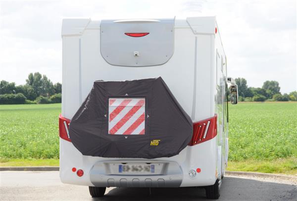 Grote foto htd fietshoes 2 3 fietsen achterwand caravans en kamperen caravan accessoires
