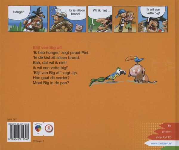 Grote foto blijf van big af strip voor beginnende lezers boeken jeugd 13 jaar en ouder